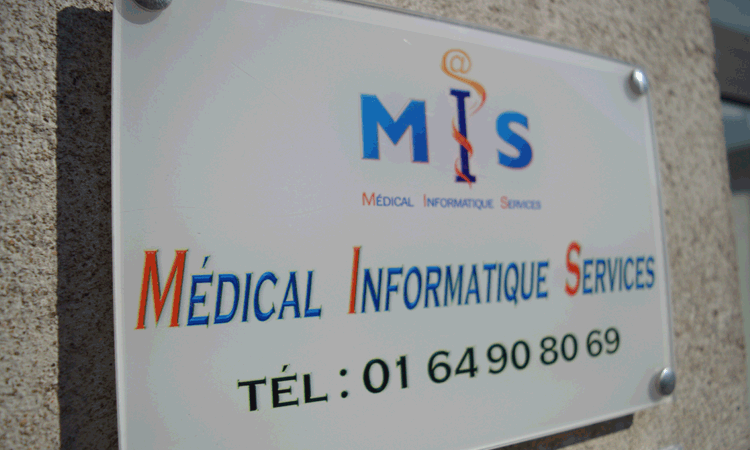 Plaque du Rue de Médical Informatique Services